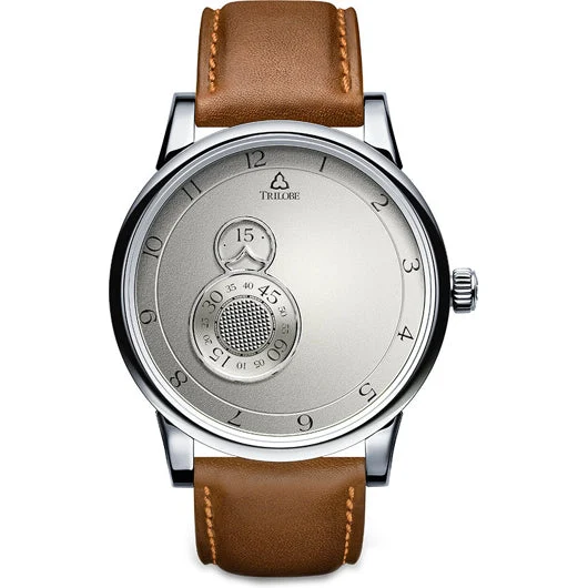 Trilobe Nuit Fantastique Grained Silver Titanium 38.5mm NF06AG kol saati