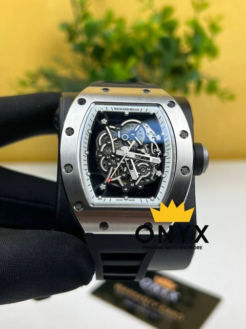 Richard Mille Bubba Watson Stainless Steel White Frame Richard Mille RM055 Bubba Watson St