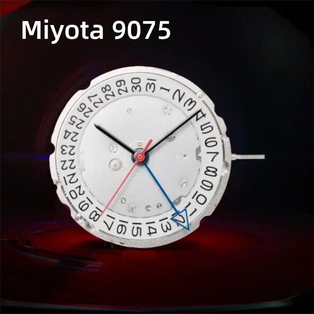 Tandorio Original Japan Miyota 9075 Gmt Movement Four Hands Automatic Movement 24 Jewels H