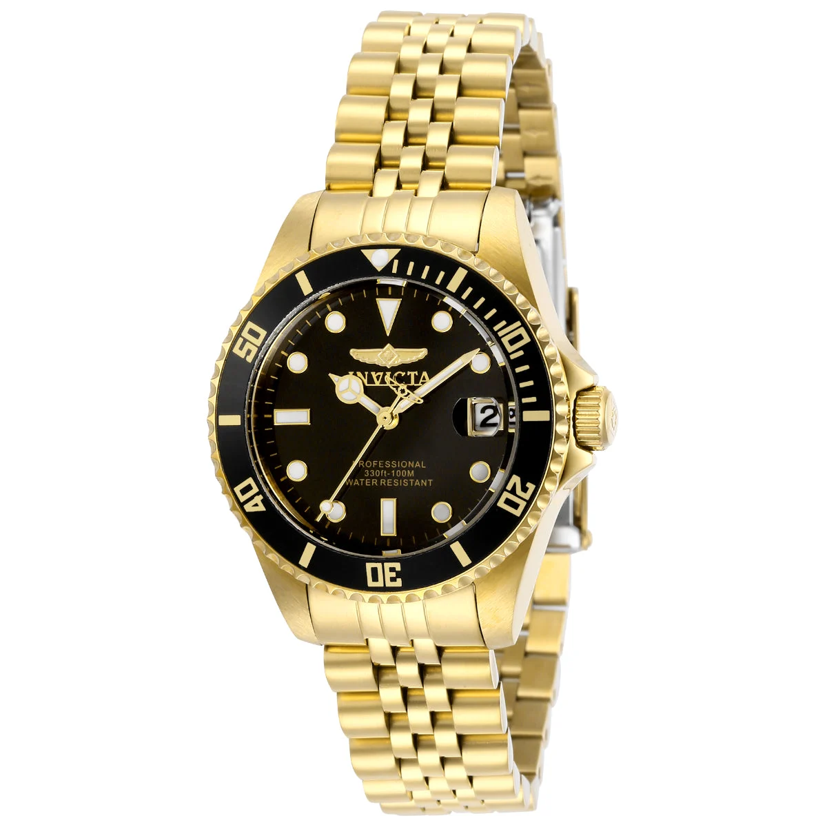 Invicta Pro Diver Watch - 34mm, Gold (ZG-29190) 34 mm kol saati