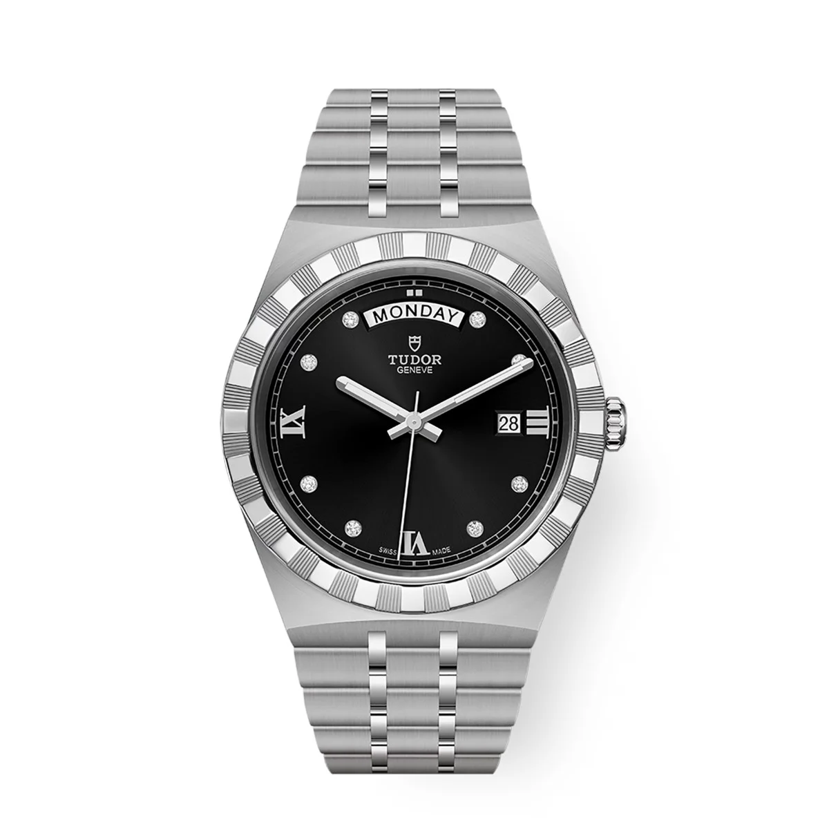 Tudor Royal M28600-0004 41mm Black Sunray-Finish Diamond Dia 41 mm kol saati