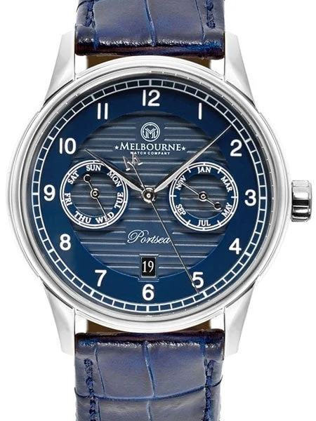 Melbourne Portsea Automatic Calendar Watch with Blue Dial, Sapphire Crystal #PS.40.A.CAL.0