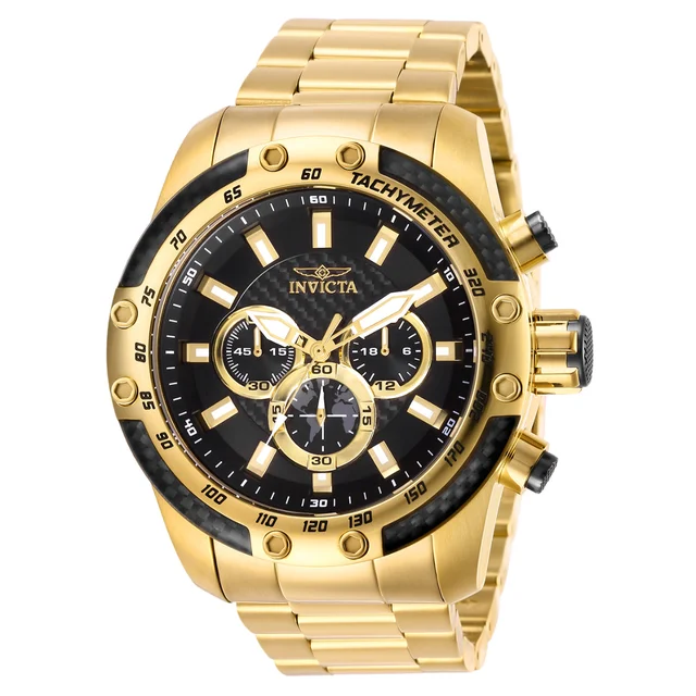Invicta Speedway Watch - 50mm, Gold (ZG-28658) kol saati