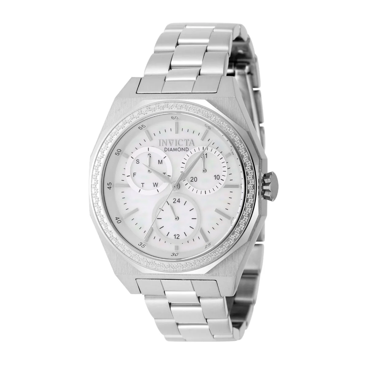 Invicta Elite Diamond 0.41 Carat Diamond Watch w/ Mother of Pearl Dial - 38mm, Steel (48780) 38 mm kol saati