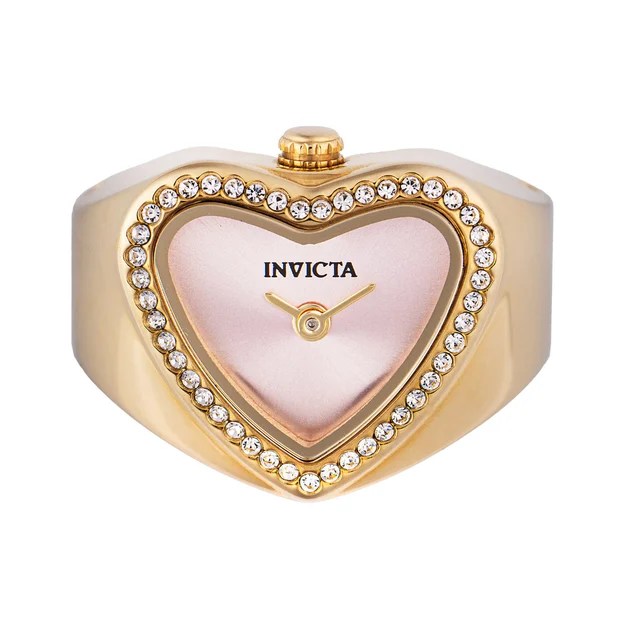 Invicta Mini Angel Ring Watch - 19mm. Gold (49575) kol saati