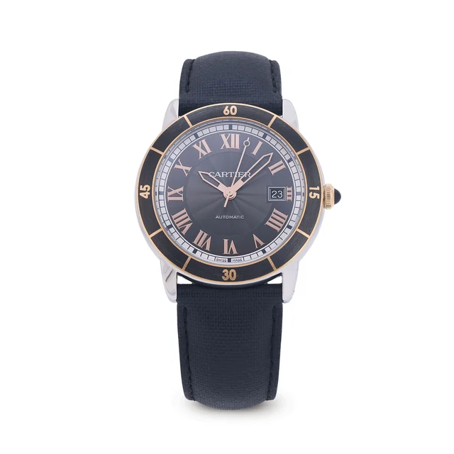 Cartier CARTIER, REF. CRW2RN0005, RONDE CROISIERE, 18K PINK GOLD AND STEEL kol saati