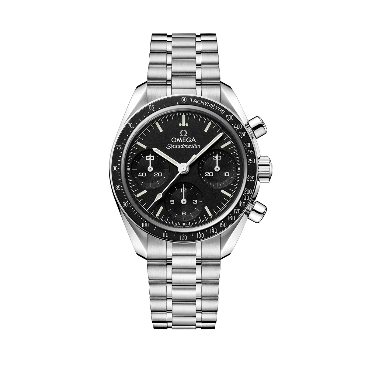 OMEGA Speedmaster Chronograph 38mm - Black on Bracelet O32430385001002 38 mm kol saati