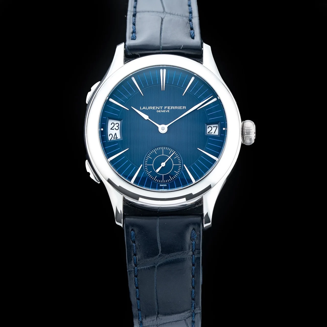 Laurent Ferrier Galet Traveller Blue Dial 210009N31473 41 mm kol saati
