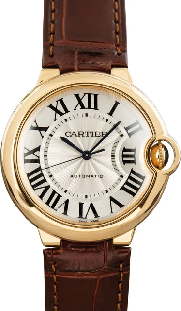 Cartier Ballon Bleu de Ref W6900356 Yellow Gold kol saati