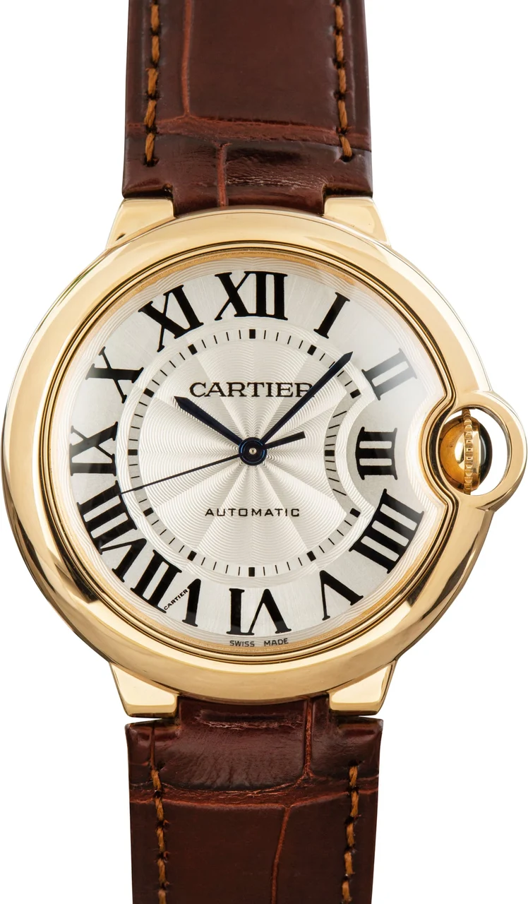 Cartier Ballon Bleu de Ref W6900356 Yellow Gold kol saati