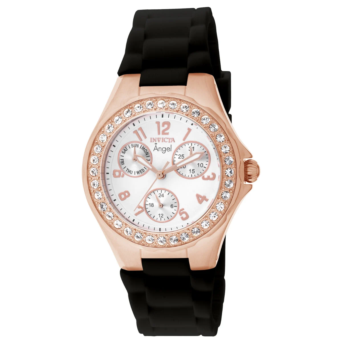 Invicta Angel Watch - 38mm, Black (1645) 38 mm kol saati