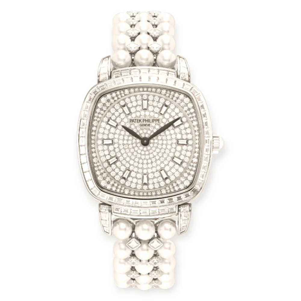 Patek Philippe Gondolo Haute Joaillerie White Gold Pre-Owned Patek Philippe Gondolo Haute Joaillerie White Gold 34 mm kol saati