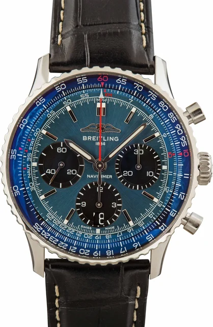Breitling Navitimer Chronograph Blue Dial A24322121C2P2 kol saati