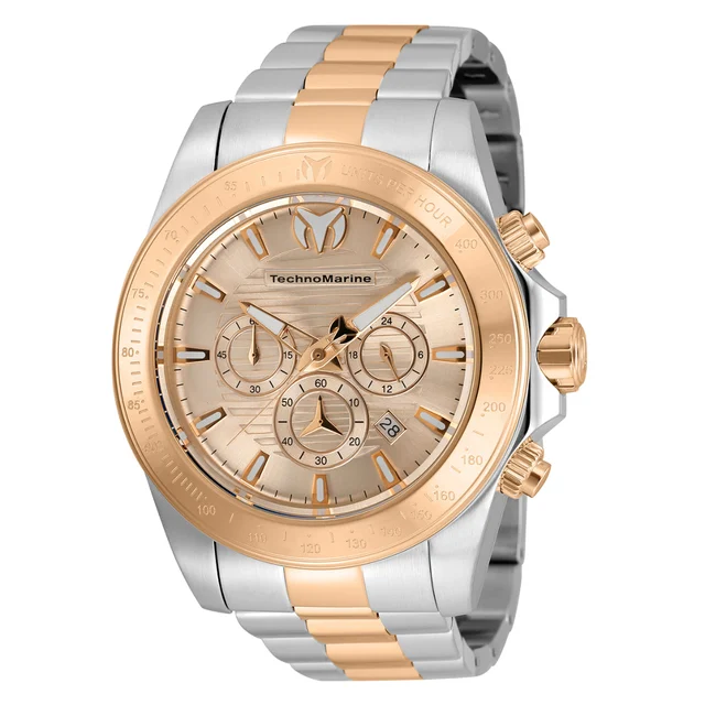 Technomarine Manta Grand Watch - 47mm. Steel, Rose Gold (TM-220137) kol saati