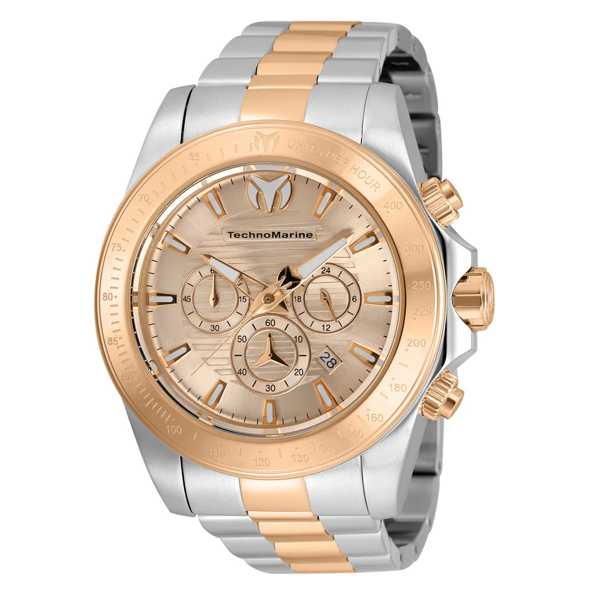 Technomarine Manta Grand Watch - 47mm. Steel, Rose Gold (TM-220137) 47 mm kol saati