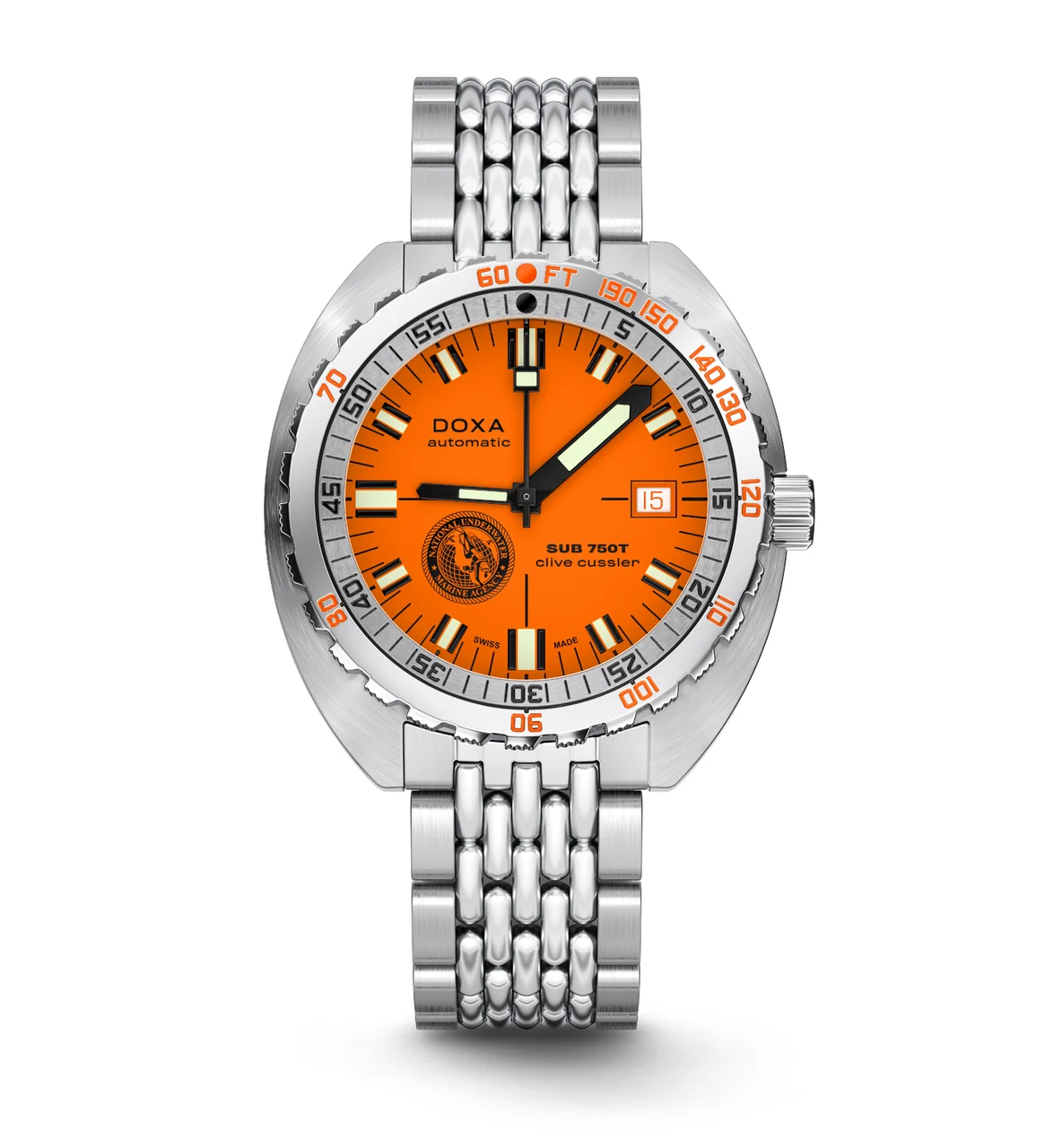 Doxa SUB 750T Clive Cussler 825.10.351.10-SE14 45 mm kol saati