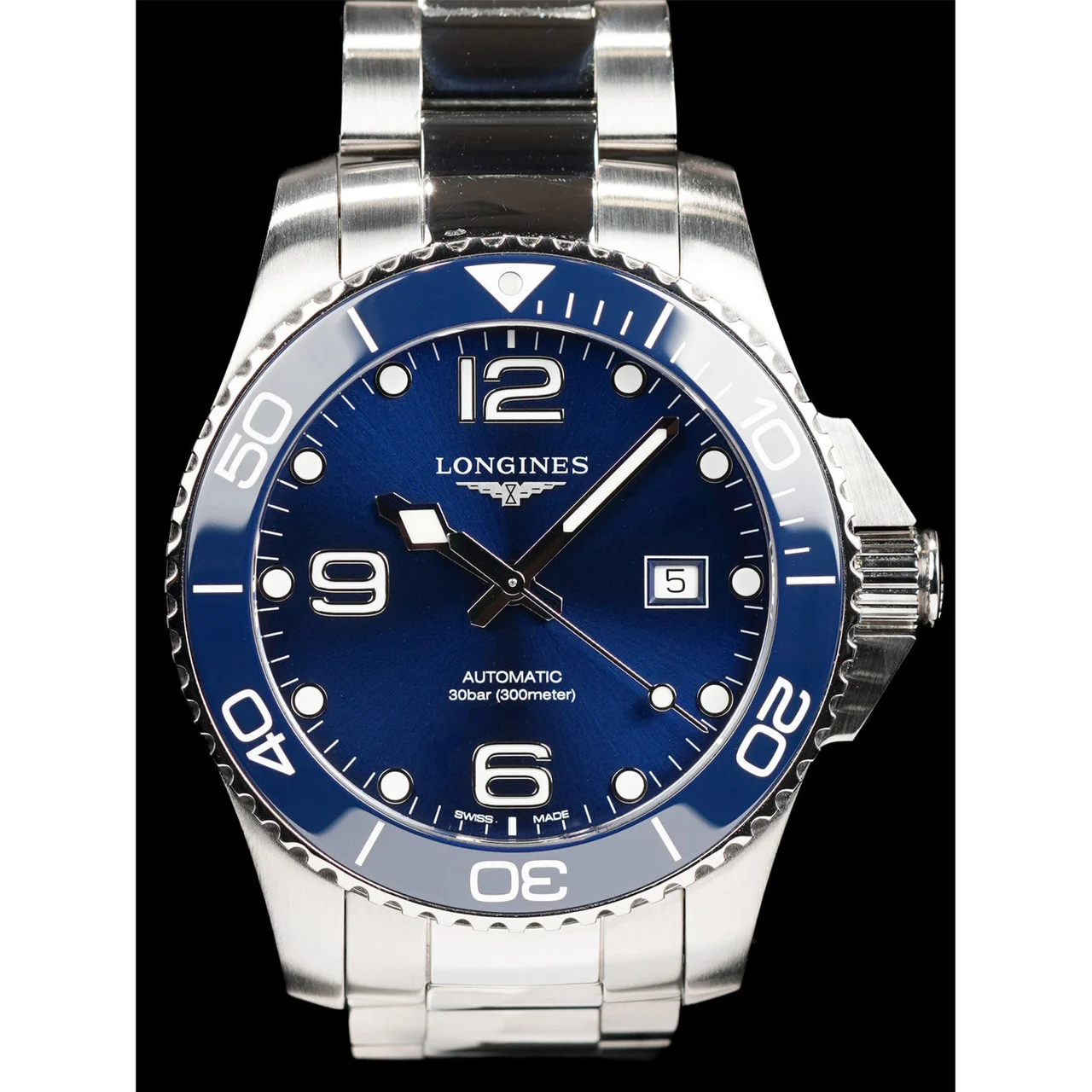 Longines Hydroconquest 43mm Blue Dial on Bracelet 21009N29672 43 mm kol saati