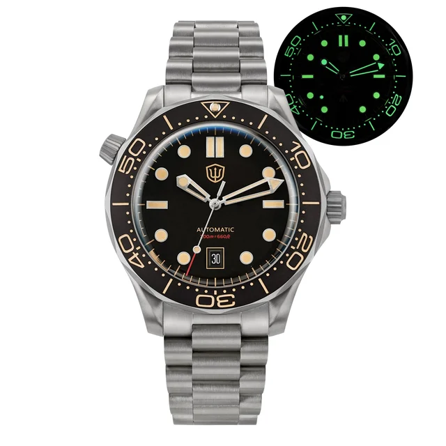 Watchdives Top Hat Sapphire PT5000/SL3001 Titanium Dive Watch eu-pre-owned-watchdives-wd00
