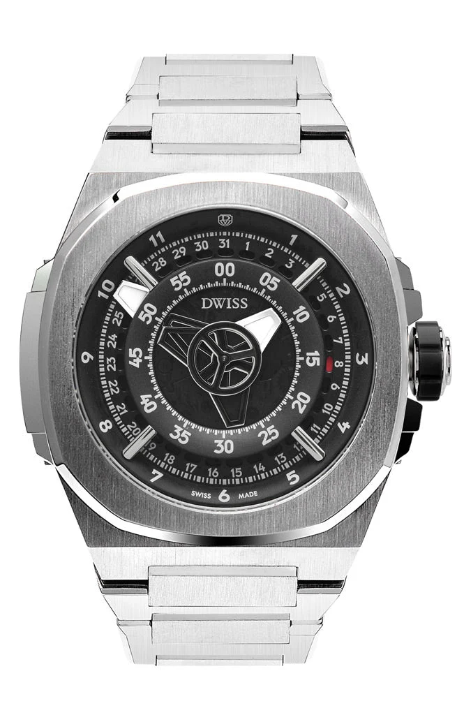 DWISS DWISS M3 M3-black-bracelet 42 mm kol saati