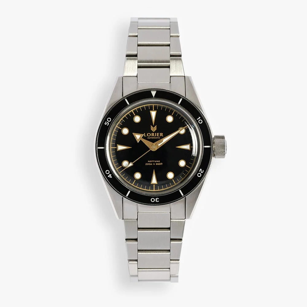 Lorier Neptune nep5-blk-nd-brac 39 mm kol saati