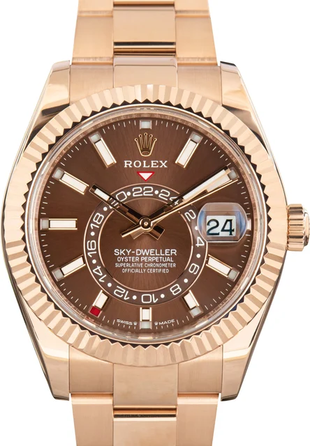 Rolex Sky-Dweller Ref 336935 Chocolate Dial kol saati