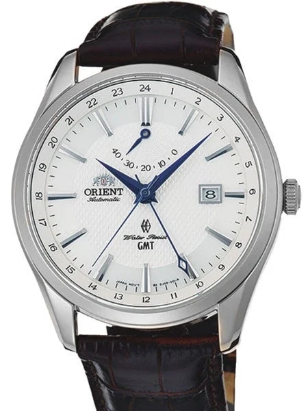 Orient Automatic GMT (dual time) with Sapphire Crystal and Power Reserve #DJ05003W kol saa