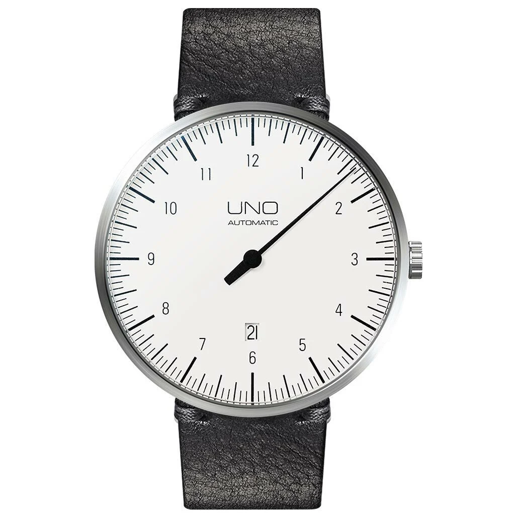 Botta UNO one hand 12-hour Swiss automatic watch with 44mm stainless steel case #811010 44 mm kol saati