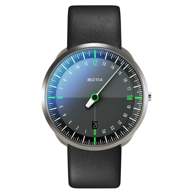 Botta UNO 24 one hand 24-hour Swiss quartz watch with 40mm titanium case #428010 kol saati