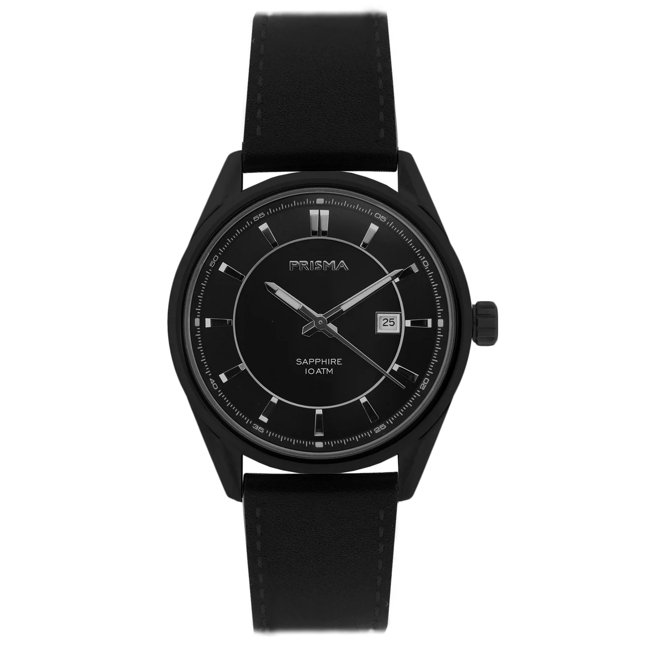 Prisma Decade Black Men Watch Leather Prisma P.2057 Decade Black Men Watch Leather 40 mm kol saati