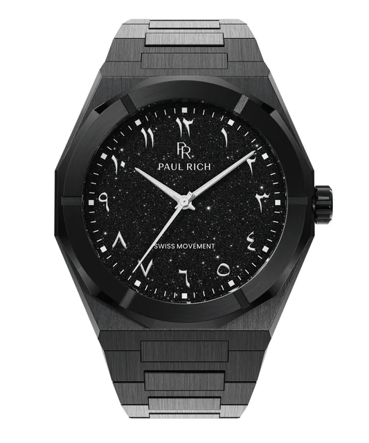 Paul Rich Star Dust II PR88IIBlackArabic - Black kol saati