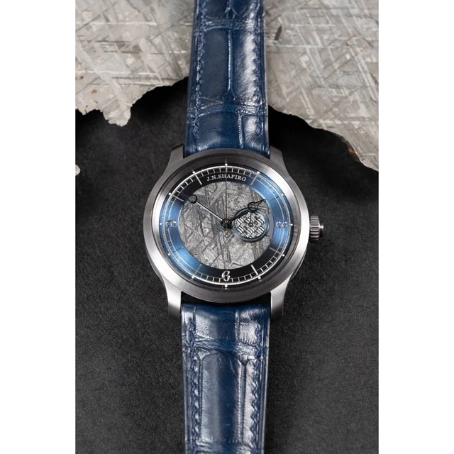 J.N. Shapiro Infinity Tantalum Meteorite Dial infinity-tantalum-meteorite kol saati