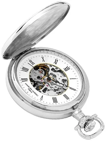 Charles Hubert Paris Charles-Hubert 17-Jewel Mechanical Hand Wind Pocket Watch #3703 48 mm kol saati