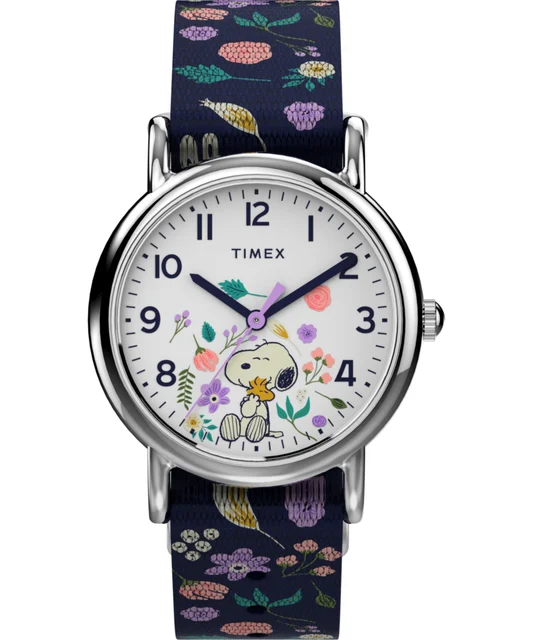 Timex Peanuts® Floral x Weekender 31mm Fabric Strap Watch TW2V45900JT kol saati