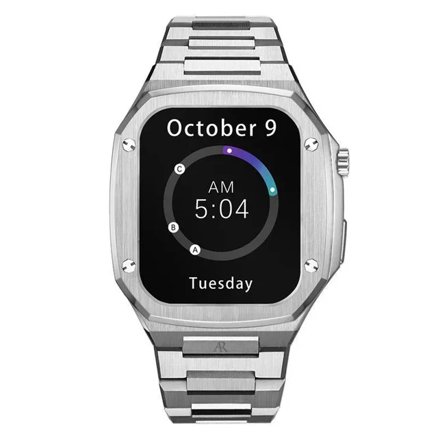 ASOROCK WATCHES Silver smartwatch case (7 series) kol saati