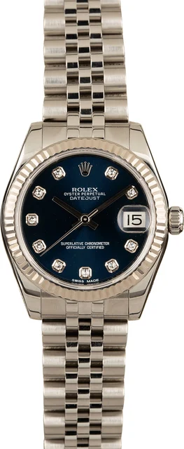 Rolex Datejust 178274 Blue Diamond Dial 178274BLDJ kol saati