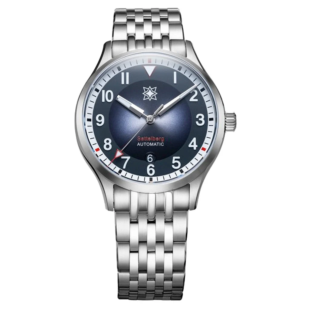 Second Hour Sattelberg Mk2 Watch with Black Dial #SEC-HOU-09 47 mm kol saati