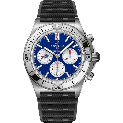 Breitling Chronomat B01 42 NFL Buffalo Bills Edition AB01342B1C3S1 kol saati