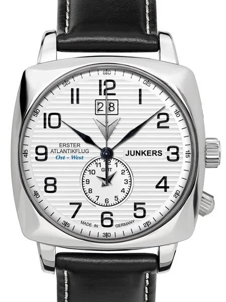 Junkers Atlantic Flight Dual Time, Big Date Watch #6440-1 kol saati