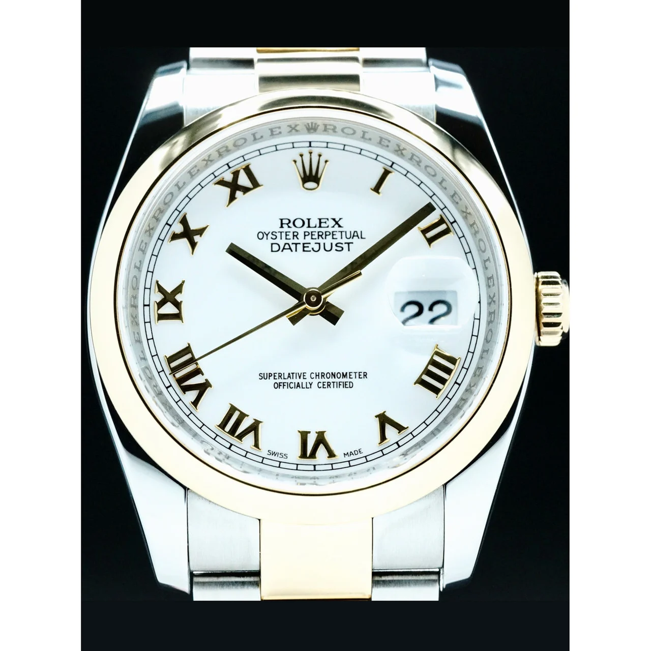 Rolex Datejust Two-Tone Steel Roman Numerals 210000079177 36 mm kol saati