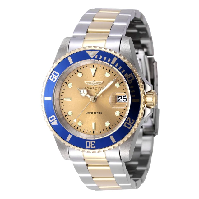 Invicta Pro Diver Navarch Automatic Watch - 40mm. Gold, Steel (47394) kol saati
