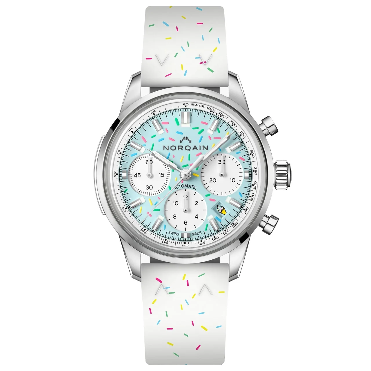 Norqain Freedom Chrono Enjoy Life "Sprinkles" 40mm N2201.19S04.A01.R01 40 mm kol saati