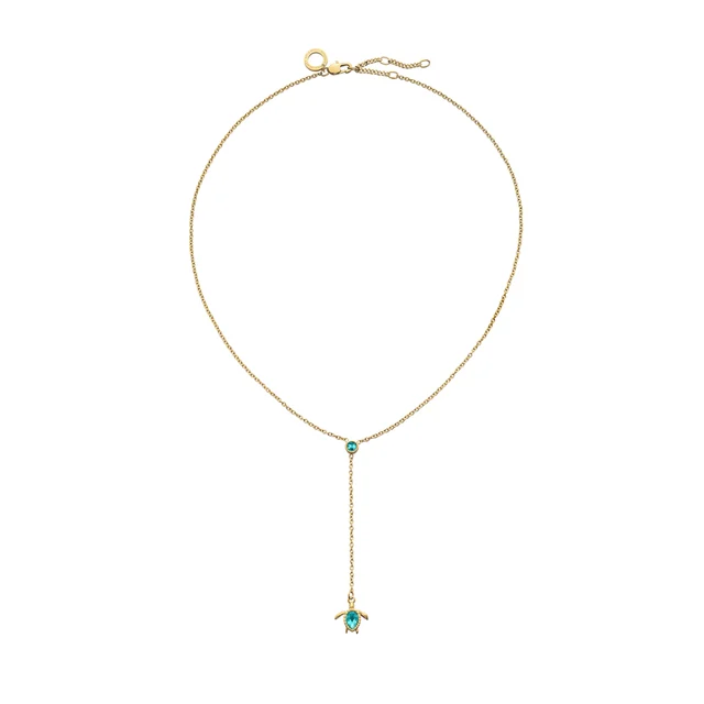 Default Turtle Y Halskette Aquamarine Gold PH-JE-2597 kol saati