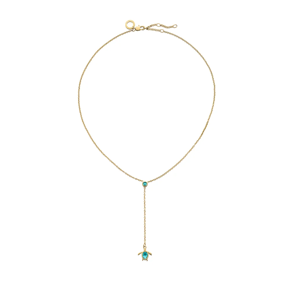 Default Turtle Y Halskette Aquamarine Gold PH-JE-2597 kol saati