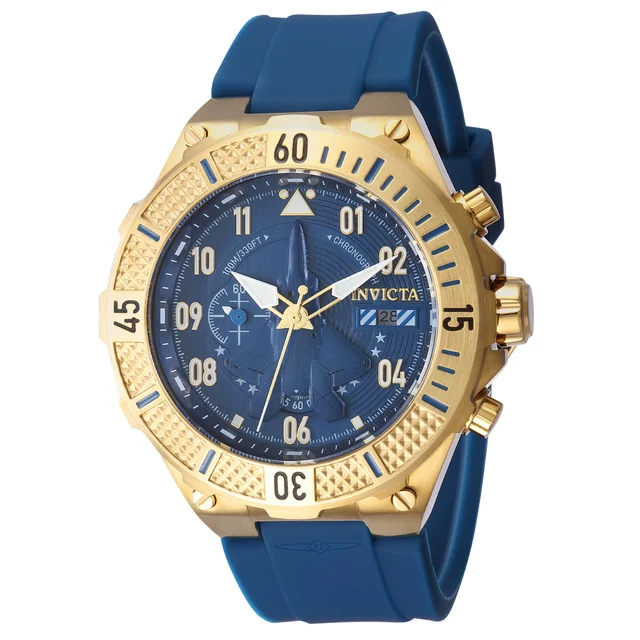 Invicta Aviator Ascend Watch - 50mm, Blue (39890) kol saati