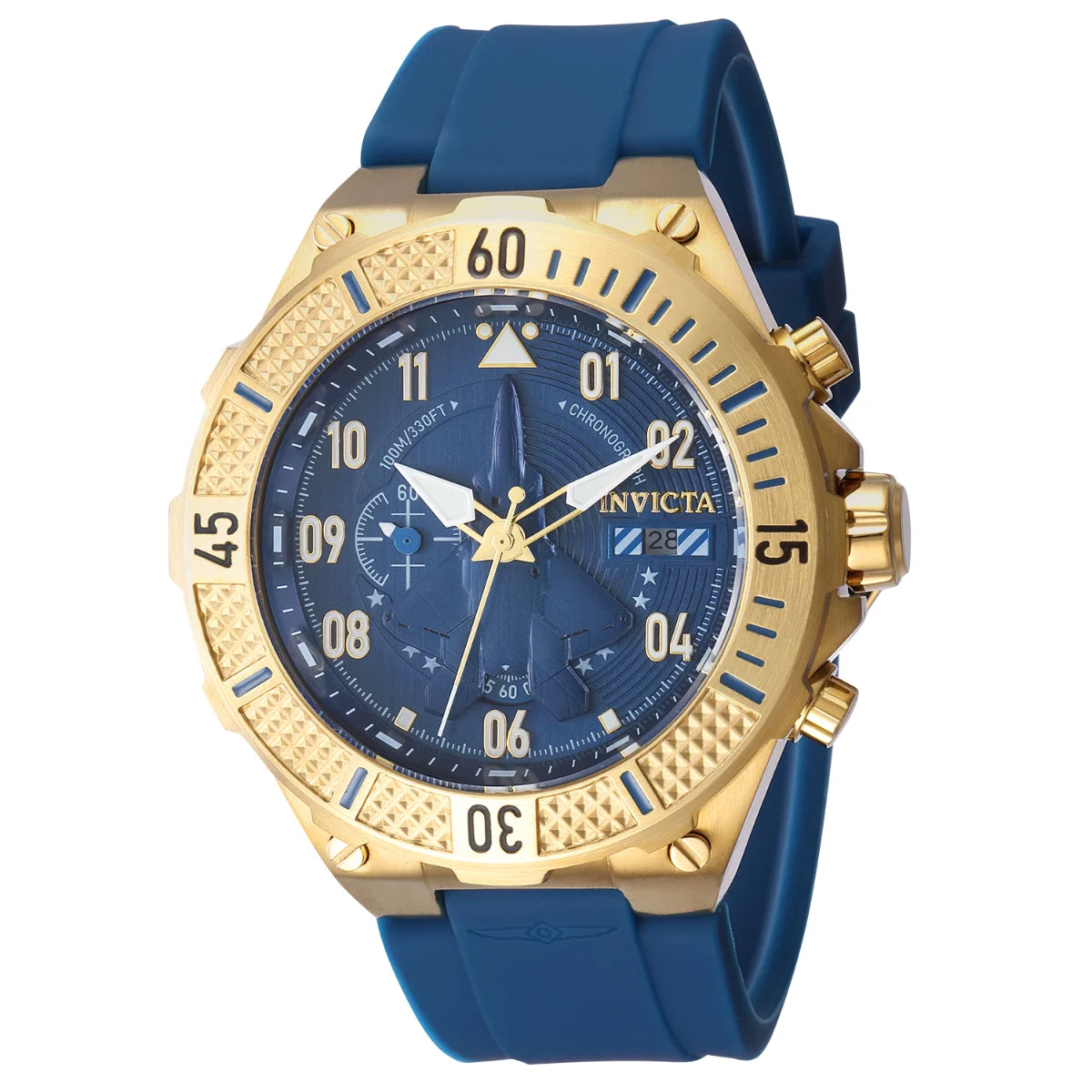 Invicta Aviator Ascend Watch - 50mm, Blue (39890) 50 mm kol saati