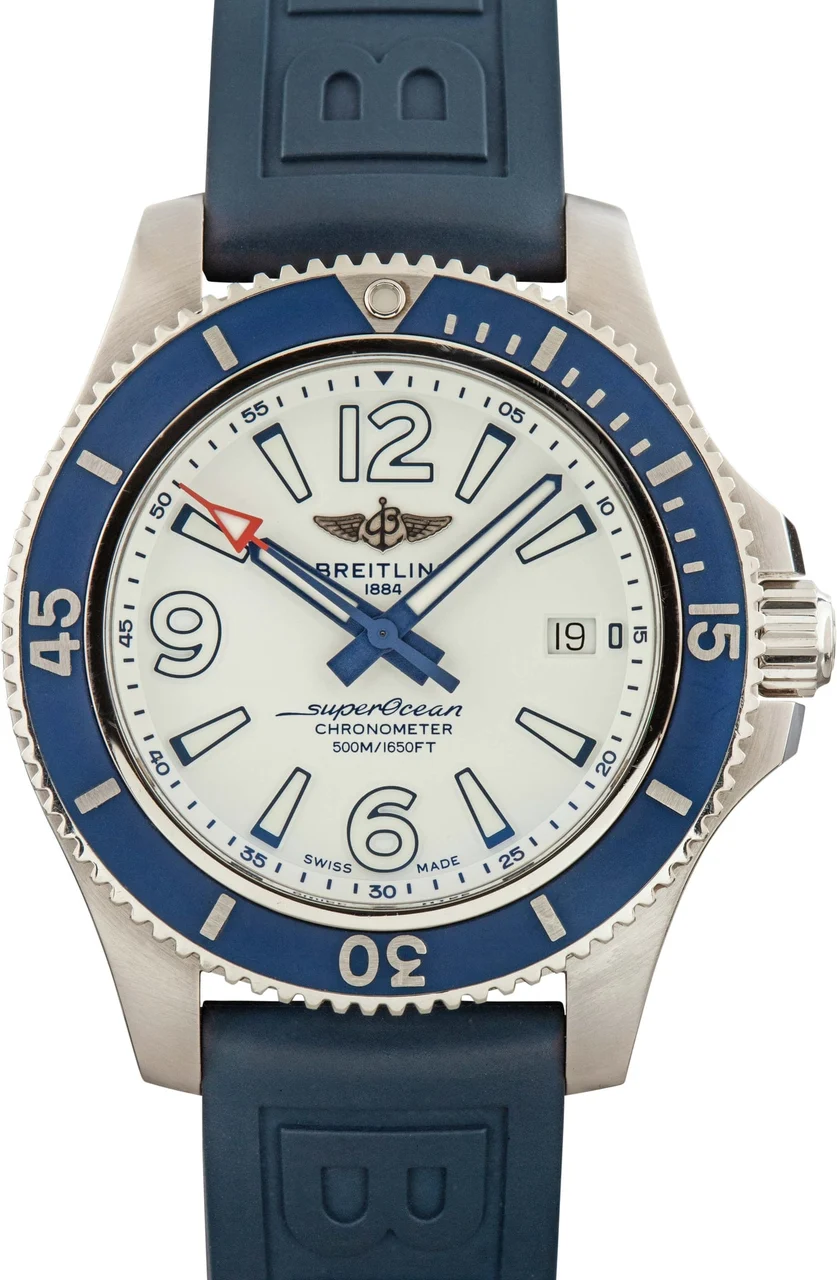 Breitling Superocean Automatic Blue Bezel A17366D81A1S2 kol saati