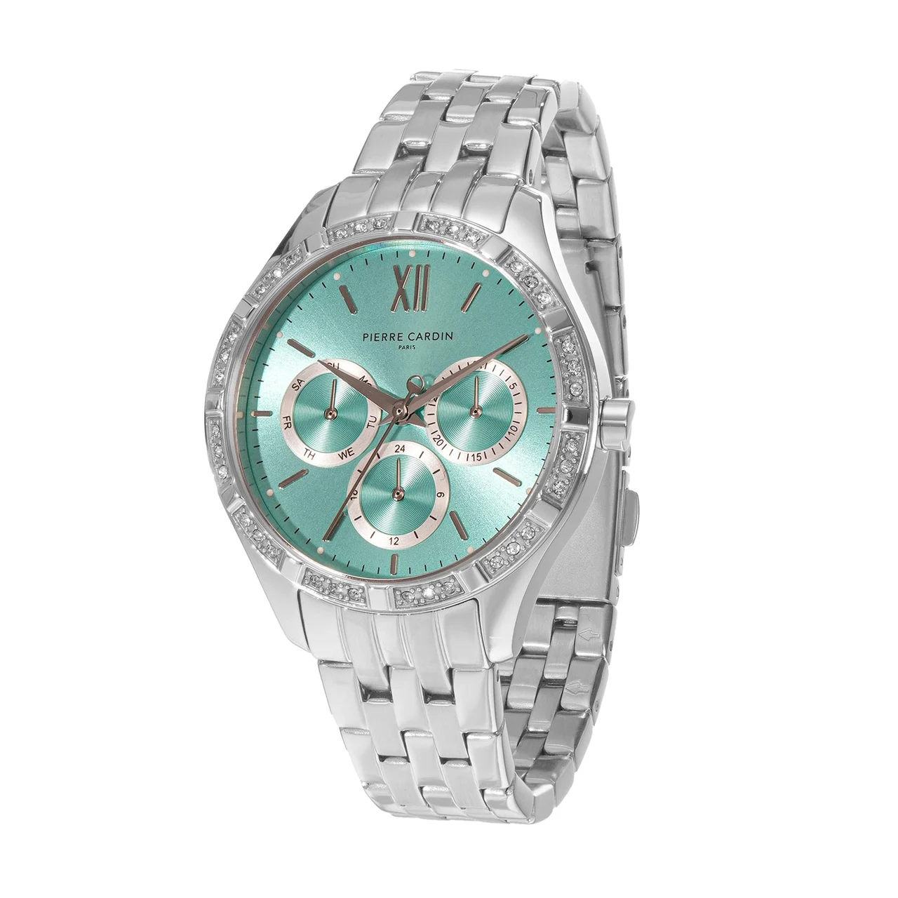 Éclat Luxe Stainless Steel Silver with Stainless Steel Silver Strap CF.1033.MS.1 35 mm kol saati