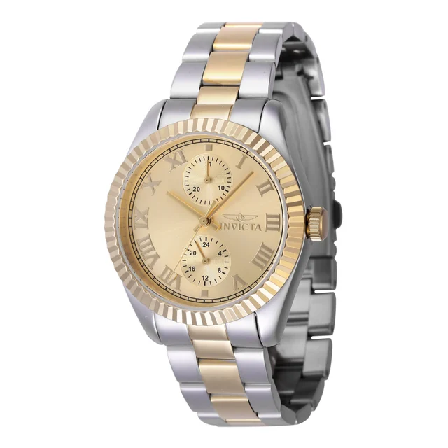 Invicta Open Box Specialty Belmont Watch - 36mm. Gold, Steel (AIC-47442) kol saati