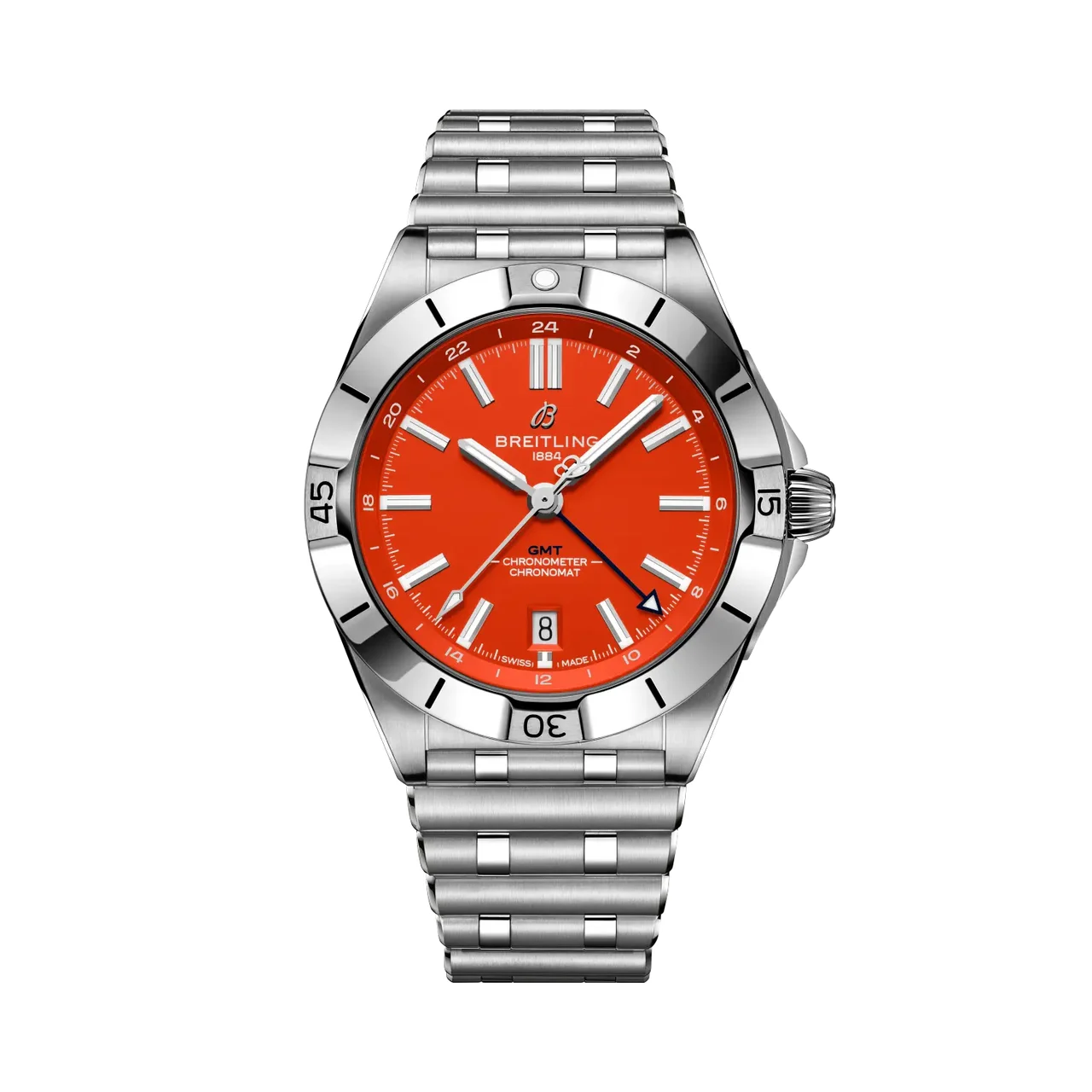 Breitling Chronomat Automatic GMT 40 NFL Denver Broncos Edition A32398C81O1A1 40 mm kol saati