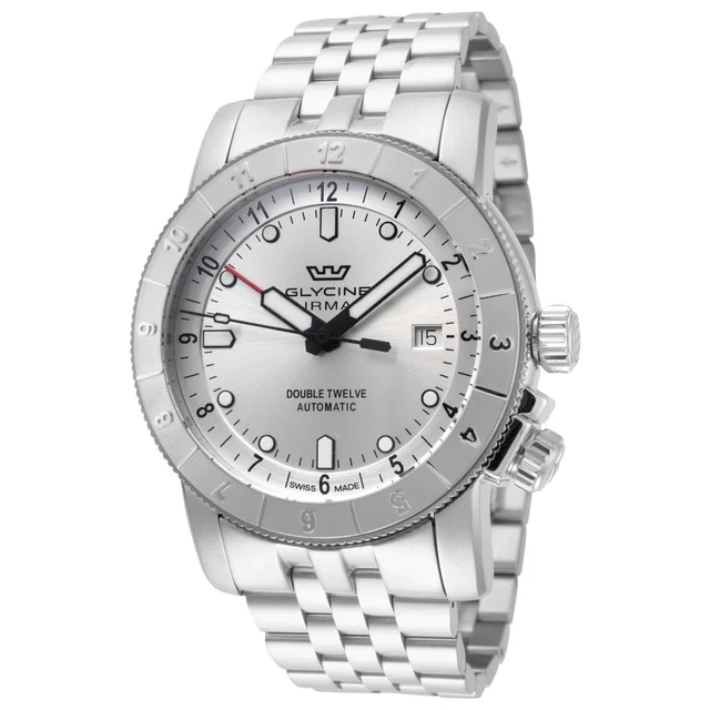 Glycine Ariman Double Twelve Watch GL0555 kol saati